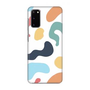 CaseCompany Memphis Shapes Blue: Volledig geprint Samsung Galaxy S20 Hoesje