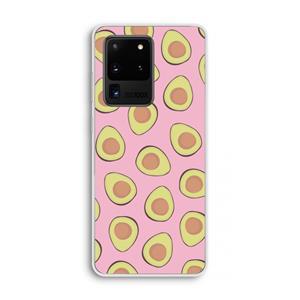 CaseCompany Dancing avocados: Samsung Galaxy S20 Ultra Transparant Hoesje
