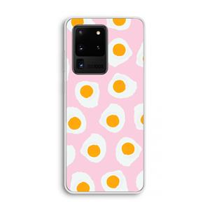 CaseCompany Dancing eggs: Samsung Galaxy S20 Ultra Transparant Hoesje