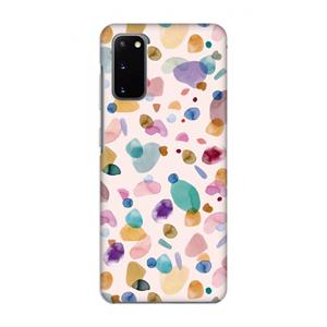 CaseCompany Terrazzo Memphis Pink: Volledig geprint Samsung Galaxy S20 Hoesje