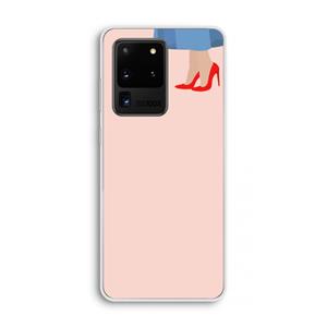 CaseCompany High heels: Samsung Galaxy S20 Ultra Transparant Hoesje