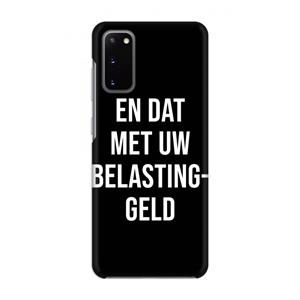 CaseCompany Belastinggeld - Zwart: Volledig geprint Samsung Galaxy S20 Hoesje