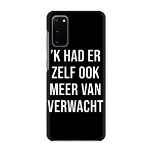 CaseCompany Meer verwacht - Zwart: Volledig geprint Samsung Galaxy S20 Hoesje