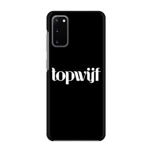 CaseCompany Topwijf Zwart: Volledig geprint Samsung Galaxy S20 Hoesje