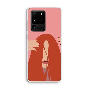 CaseCompany Woke up like this: Samsung Galaxy S20 Ultra Transparant Hoesje