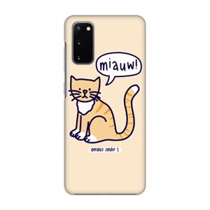 CaseCompany Miauw: Volledig geprint Samsung Galaxy S20 Hoesje