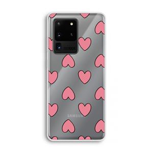 CaseCompany Ondersteboven verliefd: Samsung Galaxy S20 Ultra Transparant Hoesje