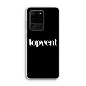 CaseCompany Topvent Zwart: Samsung Galaxy S20 Ultra Transparant Hoesje