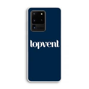 CaseCompany Topvent Navy: Samsung Galaxy S20 Ultra Transparant Hoesje