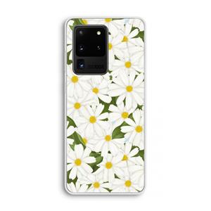 CaseCompany Summer Daisies: Samsung Galaxy S20 Ultra Transparant Hoesje