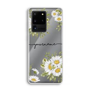 CaseCompany Daisies: Samsung Galaxy S20 Ultra Transparant Hoesje