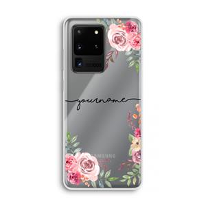CaseCompany Rozen: Samsung Galaxy S20 Ultra Transparant Hoesje