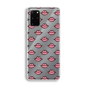 CaseCompany Lipjes: Samsung Galaxy S20 Plus Transparant Hoesje