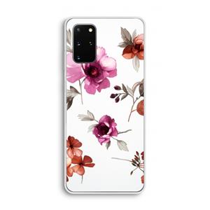 CaseCompany Geschilderde bloemen: Samsung Galaxy S20 Plus Transparant Hoesje