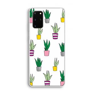 CaseCompany Sanseveria: Samsung Galaxy S20 Plus Transparant Hoesje