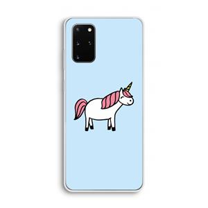 CaseCompany Eenhoorn: Samsung Galaxy S20 Plus Transparant Hoesje