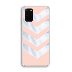 CaseCompany Marmeren pijlen: Samsung Galaxy S20 Plus Transparant Hoesje