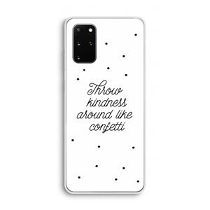CaseCompany Confetti: Samsung Galaxy S20 Plus Transparant Hoesje