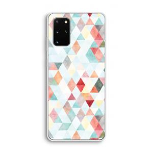 CaseCompany Gekleurde driehoekjes pastel: Samsung Galaxy S20 Plus Transparant Hoesje