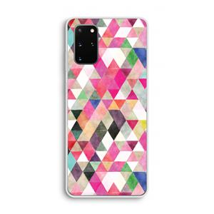 CaseCompany Gekleurde driehoekjes: Samsung Galaxy S20 Plus Transparant Hoesje