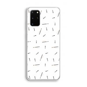 CaseCompany Hipster stripes: Samsung Galaxy S20 Plus Transparant Hoesje