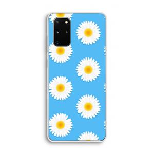 CaseCompany Margrietjes: Samsung Galaxy S20 Plus Transparant Hoesje