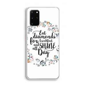 CaseCompany Diamonds: Samsung Galaxy S20 Plus Transparant Hoesje
