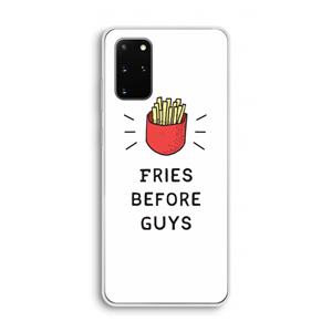 CaseCompany Fries before guys: Samsung Galaxy S20 Plus Transparant Hoesje
