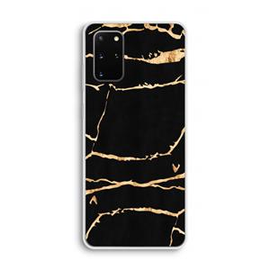 CaseCompany Gouden marmer: Samsung Galaxy S20 Plus Transparant Hoesje