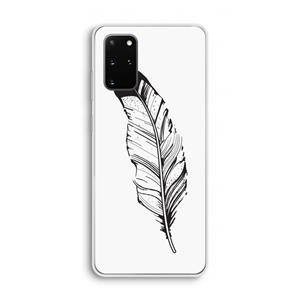 CaseCompany Pluim: Samsung Galaxy S20 Plus Transparant Hoesje