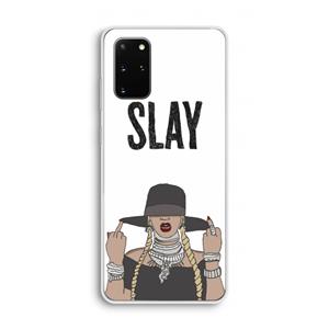 CaseCompany Slay All Day: Samsung Galaxy S20 Plus Transparant Hoesje