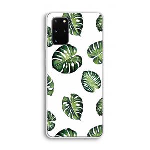 CaseCompany Tropische bladeren: Samsung Galaxy S20 Plus Transparant Hoesje