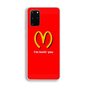CaseCompany I'm lovin' you: Samsung Galaxy S20 Plus Transparant Hoesje