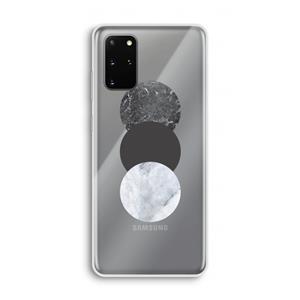 CaseCompany Marmeren cirkels: Samsung Galaxy S20 Plus Transparant Hoesje