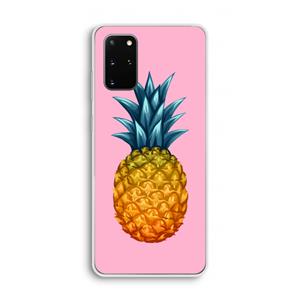 CaseCompany Grote ananas: Samsung Galaxy S20 Plus Transparant Hoesje