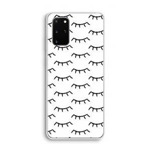 CaseCompany Wimpers: Samsung Galaxy S20 Plus Transparant Hoesje
