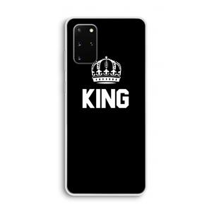 CaseCompany King zwart: Samsung Galaxy S20 Plus Transparant Hoesje