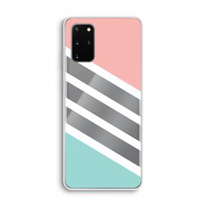 CaseCompany Strepen pastel: Samsung Galaxy S20 Plus Transparant Hoesje