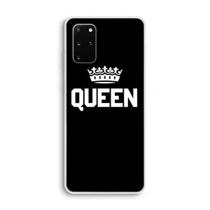 CaseCompany Queen zwart: Samsung Galaxy S20 Plus Transparant Hoesje