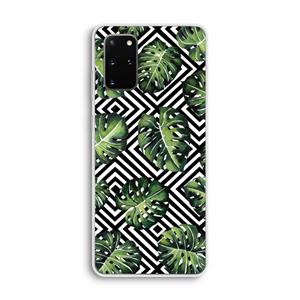 CaseCompany Geometrische jungle: Samsung Galaxy S20 Plus Transparant Hoesje