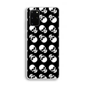 CaseCompany Musketon Skulls: Samsung Galaxy S20 Plus Transparant Hoesje