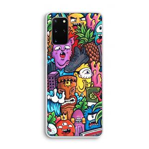 CaseCompany Vexx Mixtape: Samsung Galaxy S20 Plus Transparant Hoesje