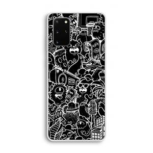 CaseCompany Vexx Black City : Samsung Galaxy S20 Plus Transparant Hoesje