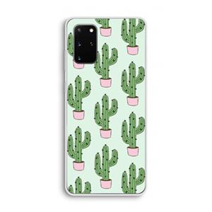 CaseCompany Cactus Lover: Samsung Galaxy S20 Plus Transparant Hoesje
