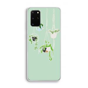 CaseCompany Hang In There: Samsung Galaxy S20 Plus Transparant Hoesje