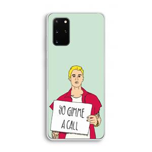 CaseCompany Gimme a call: Samsung Galaxy S20 Plus Transparant Hoesje