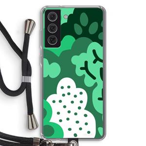 CaseCompany Bushes: Samsung Galaxy S21 FE Transparant Hoesje met koord