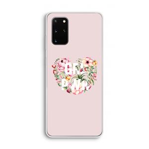 CaseCompany GRL PWR Flower: Samsung Galaxy S20 Plus Transparant Hoesje