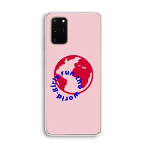 CaseCompany Run The World: Samsung Galaxy S20 Plus Transparant Hoesje