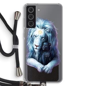 CaseCompany Child Of Light: Samsung Galaxy S21 FE Transparant Hoesje met koord